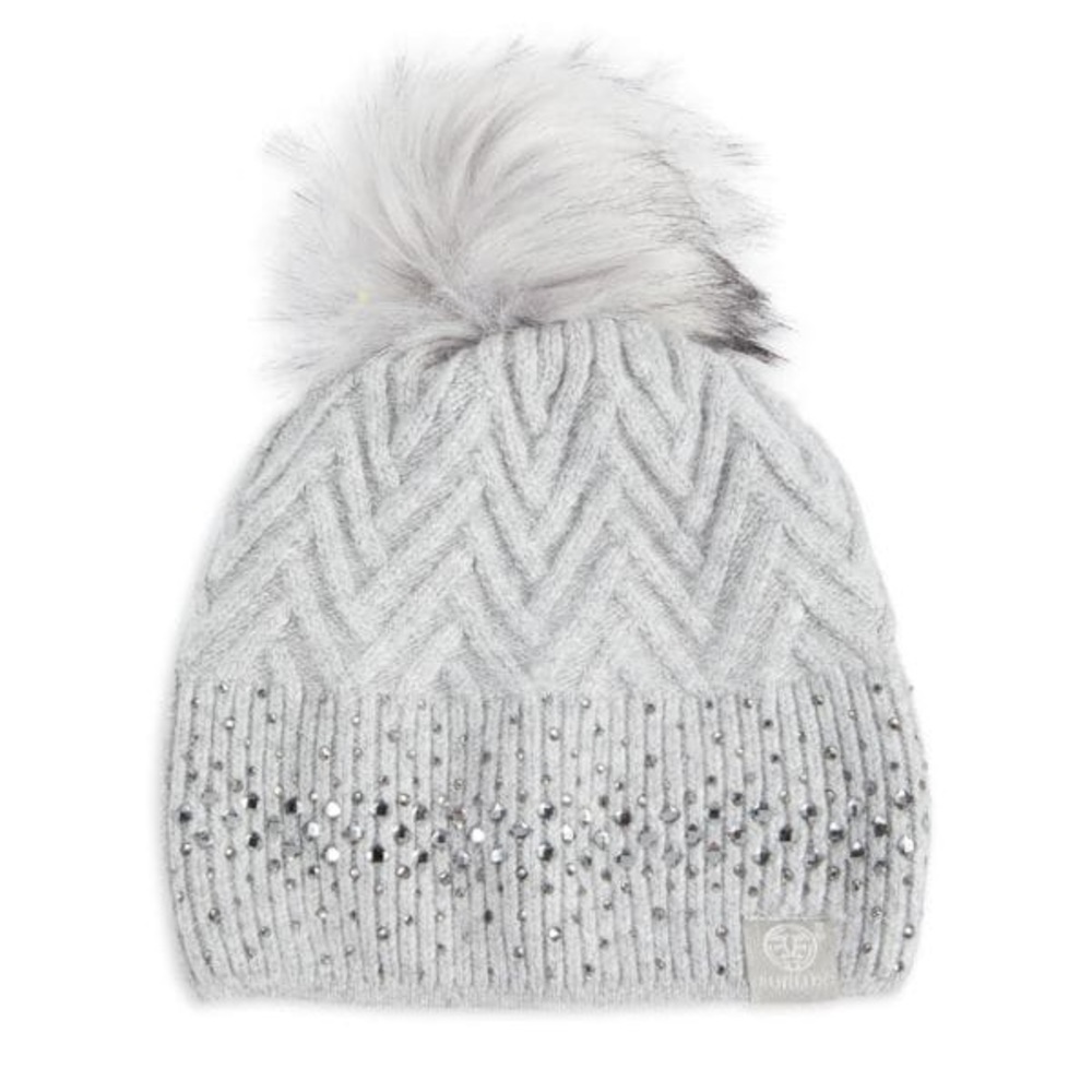 Furlux Faux Fur Trim Wool & Cashmere Beanie